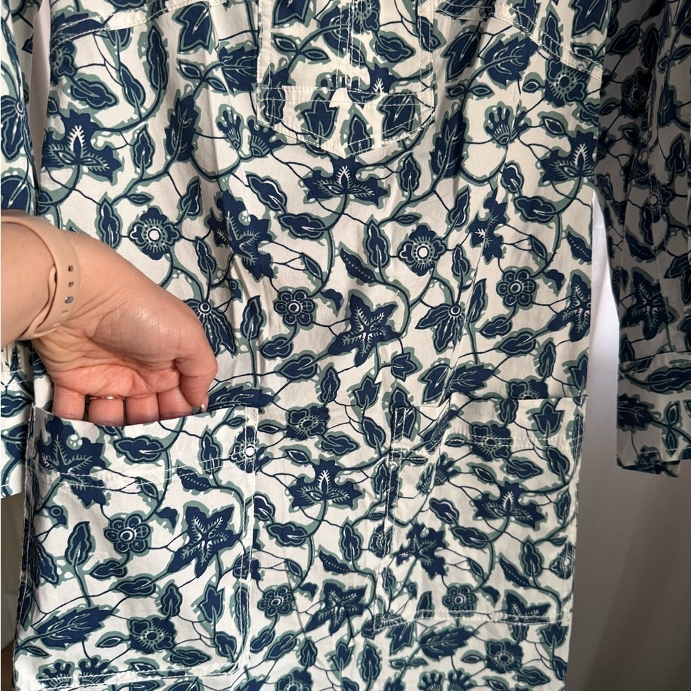 Derek Lam 10 Crosby Kasha Floral Print Shift Dress, Size 2 cotton - Picture 11 of 15